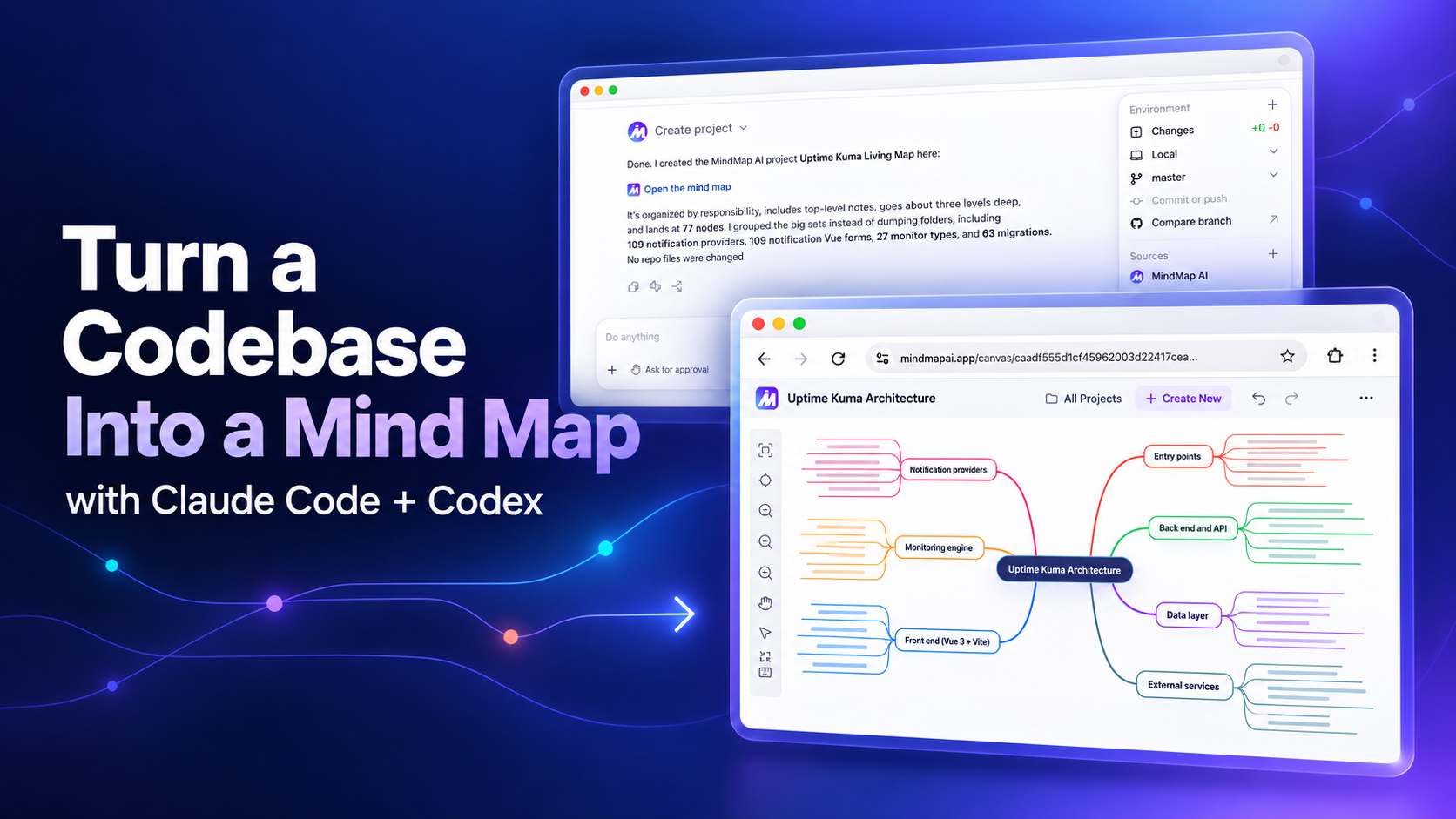 How to Turn a Codebase Into a Mind Map With Claude Code and Codex