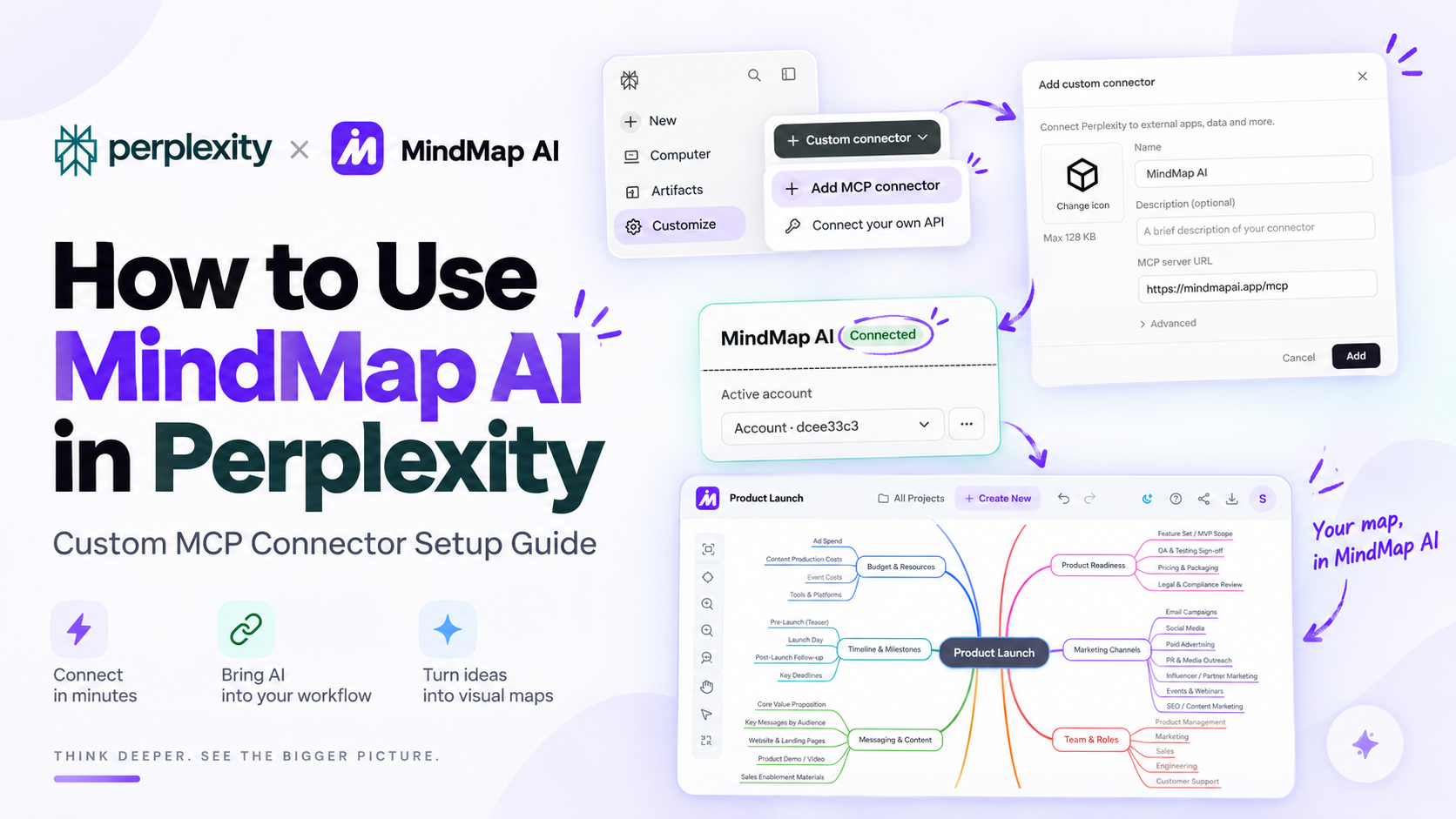 How to Use MindMap AI in Perplexity: Custom MCP Connector Setup Guide