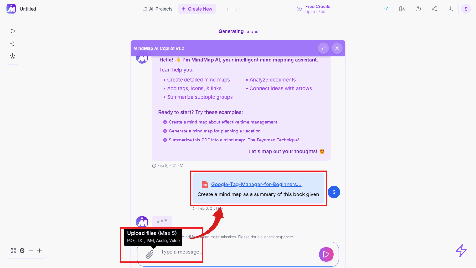 Step 1.1: Book Upload Interface