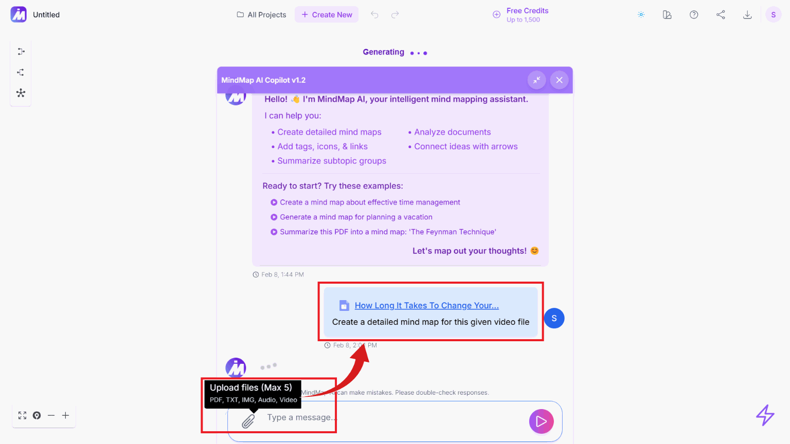 Step 1.1: Video Upload Interface
