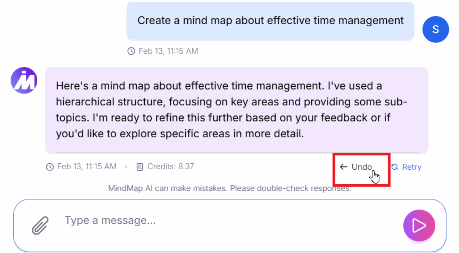 Undo Feature