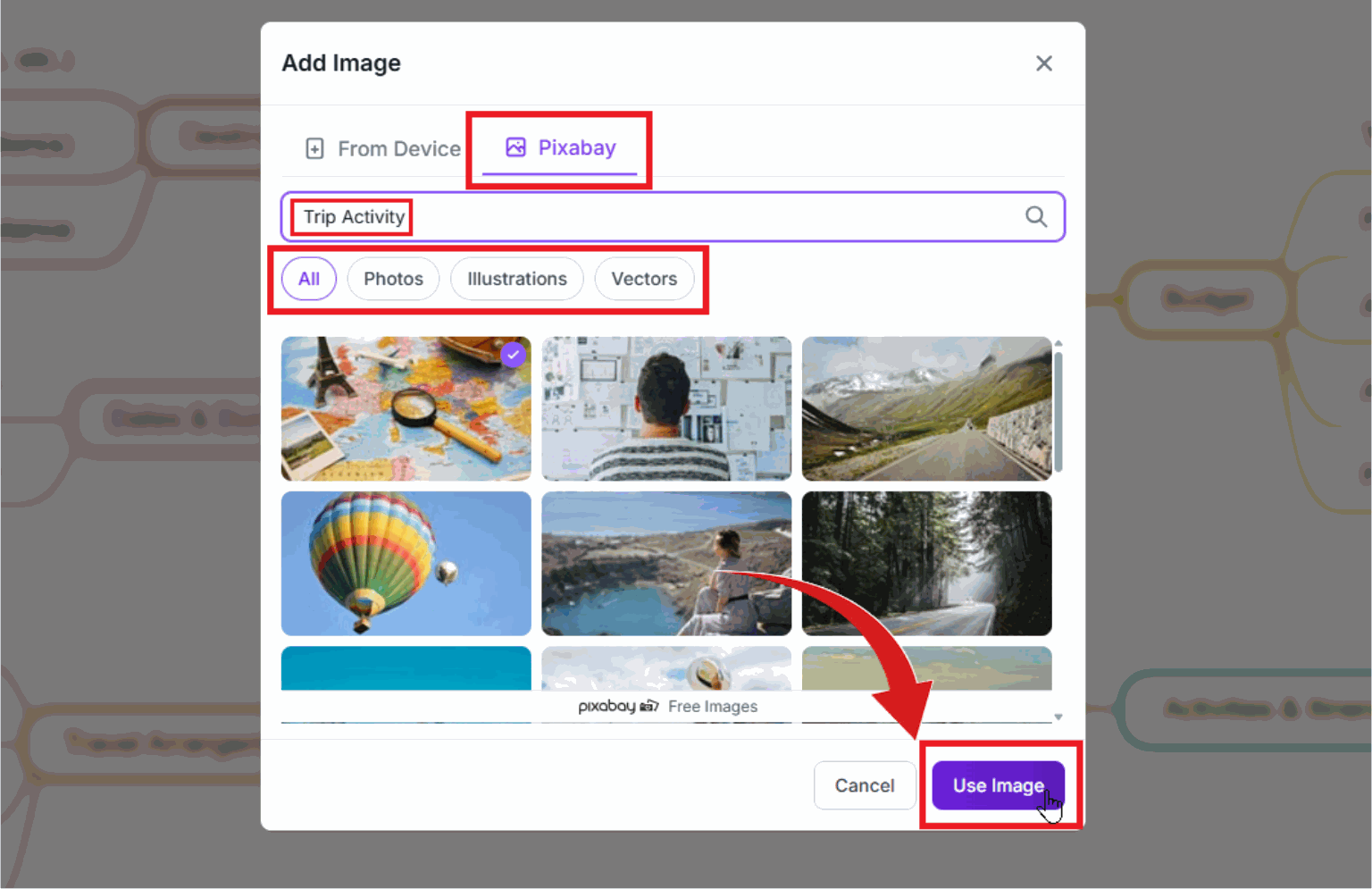 Choose images from Pixabay