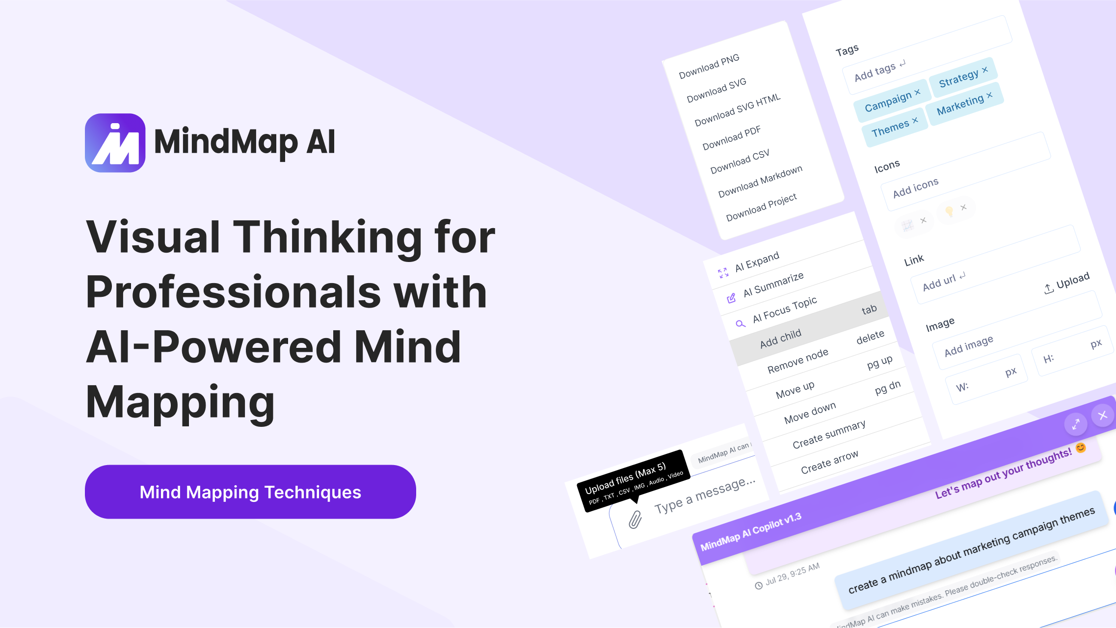 Visual Thinking for Professionals: AI-Powered Mind Mapping with MindMap AI