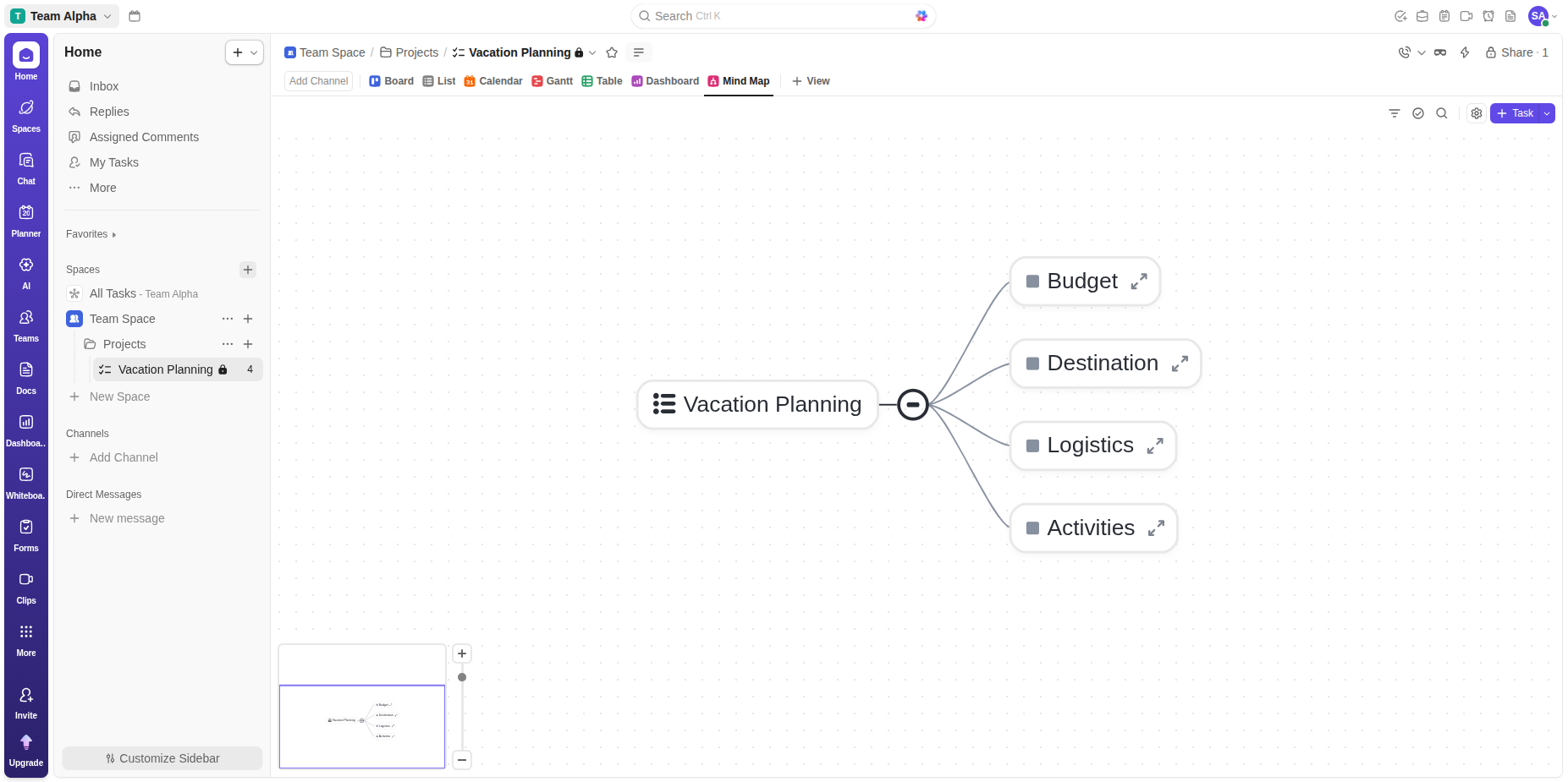ClickUp Interface