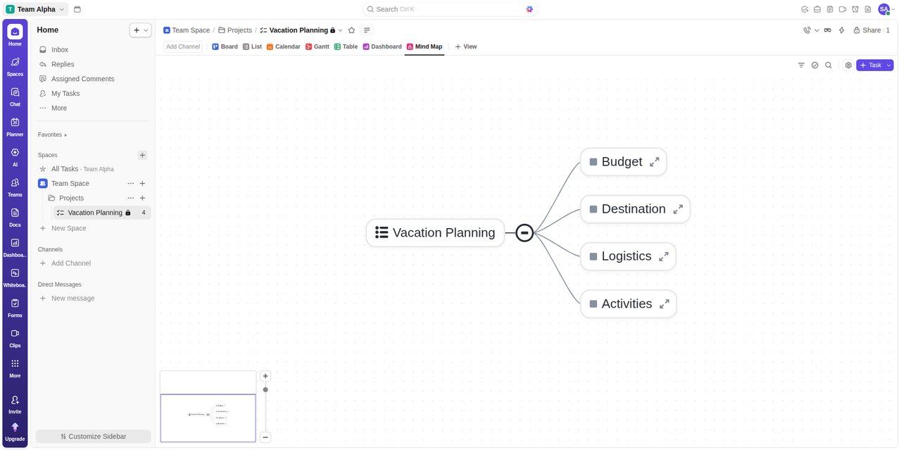ClickUp Interface