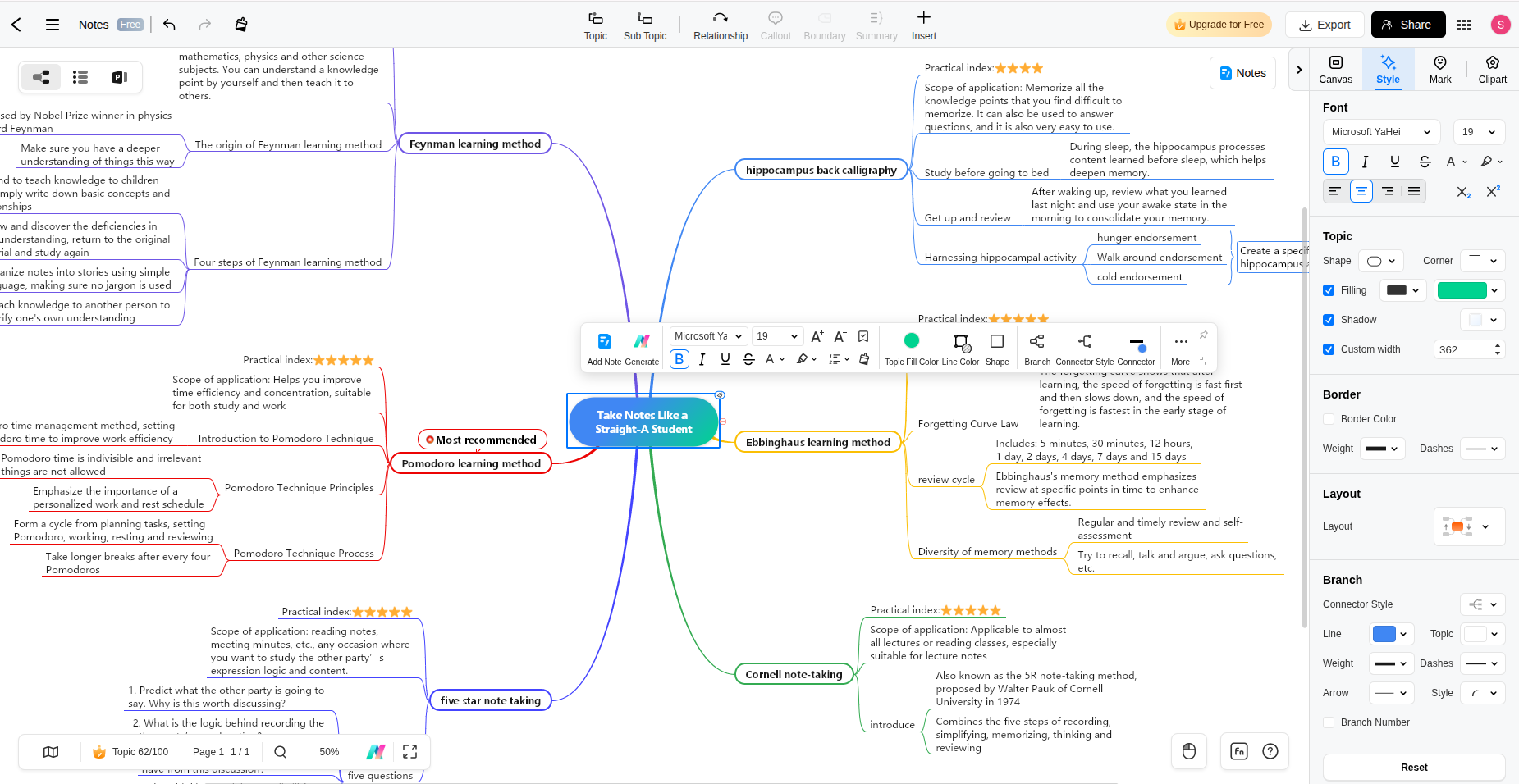 EdrawMind Interface