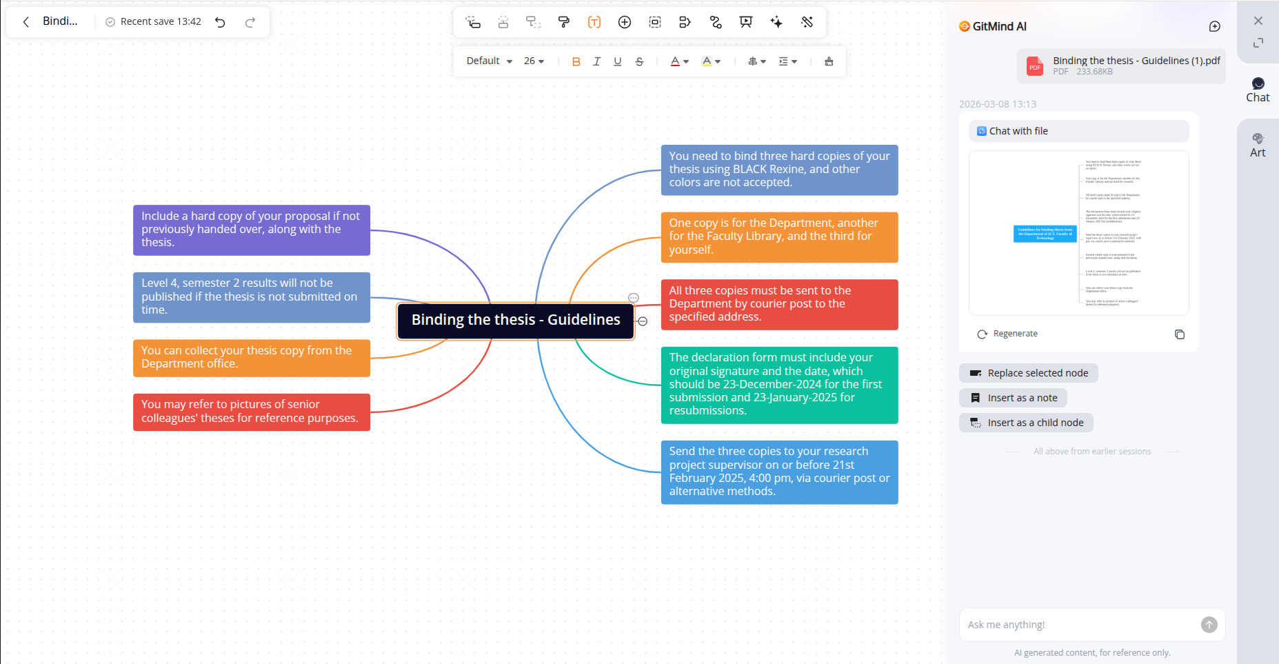 GitMind Interface