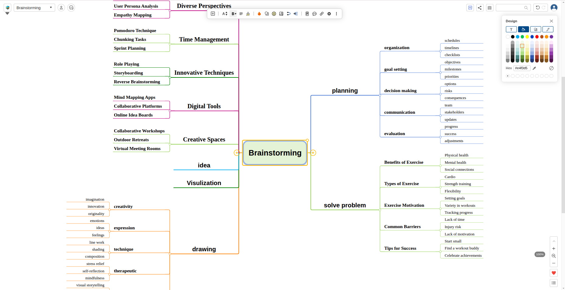 MindMapper Interface