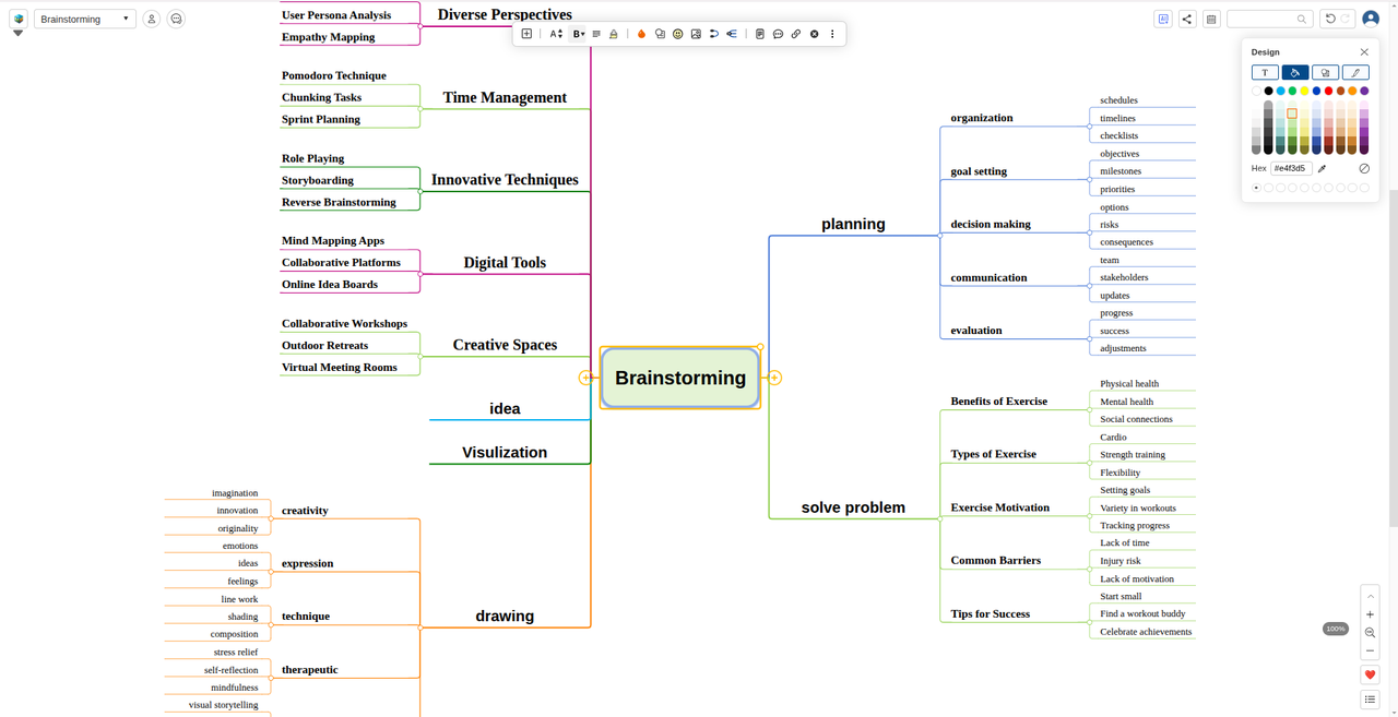 MindMapper Interface