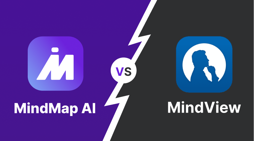MindMap AI vs MindView の比較