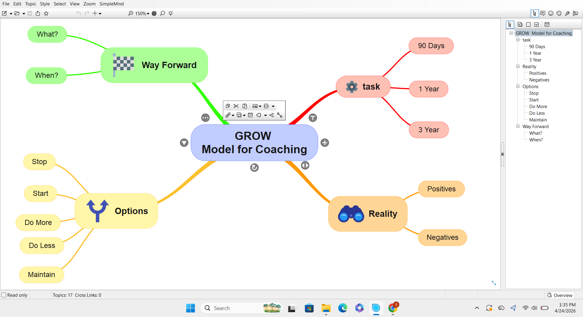 SimpleMind Interface