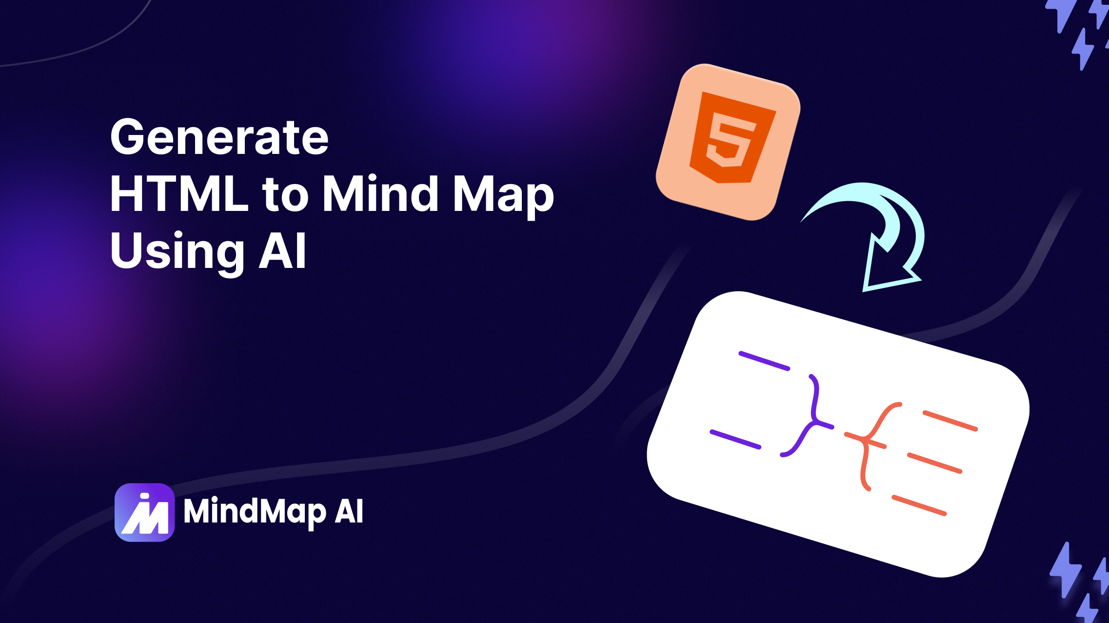 AI HTML til tankekartgenerator